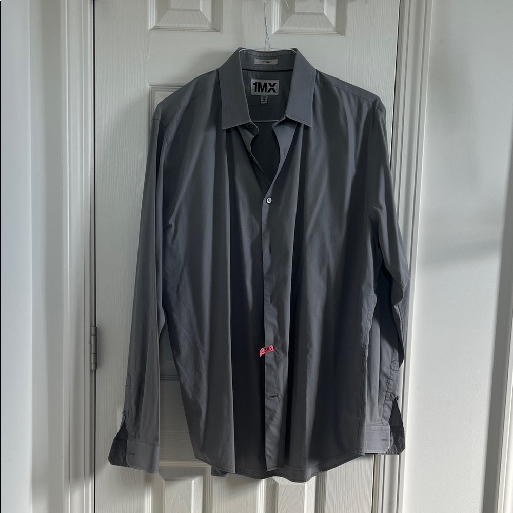 Express Gray Men's Dress Shirt